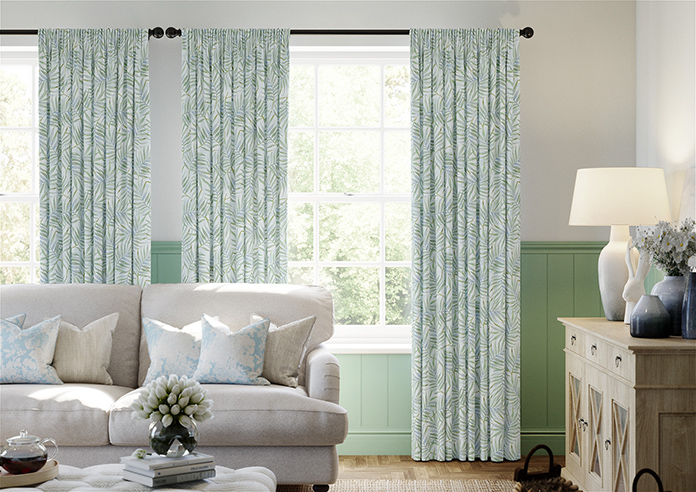 Goa, Celeste Blue - Made to Measure Curtain - Image 3